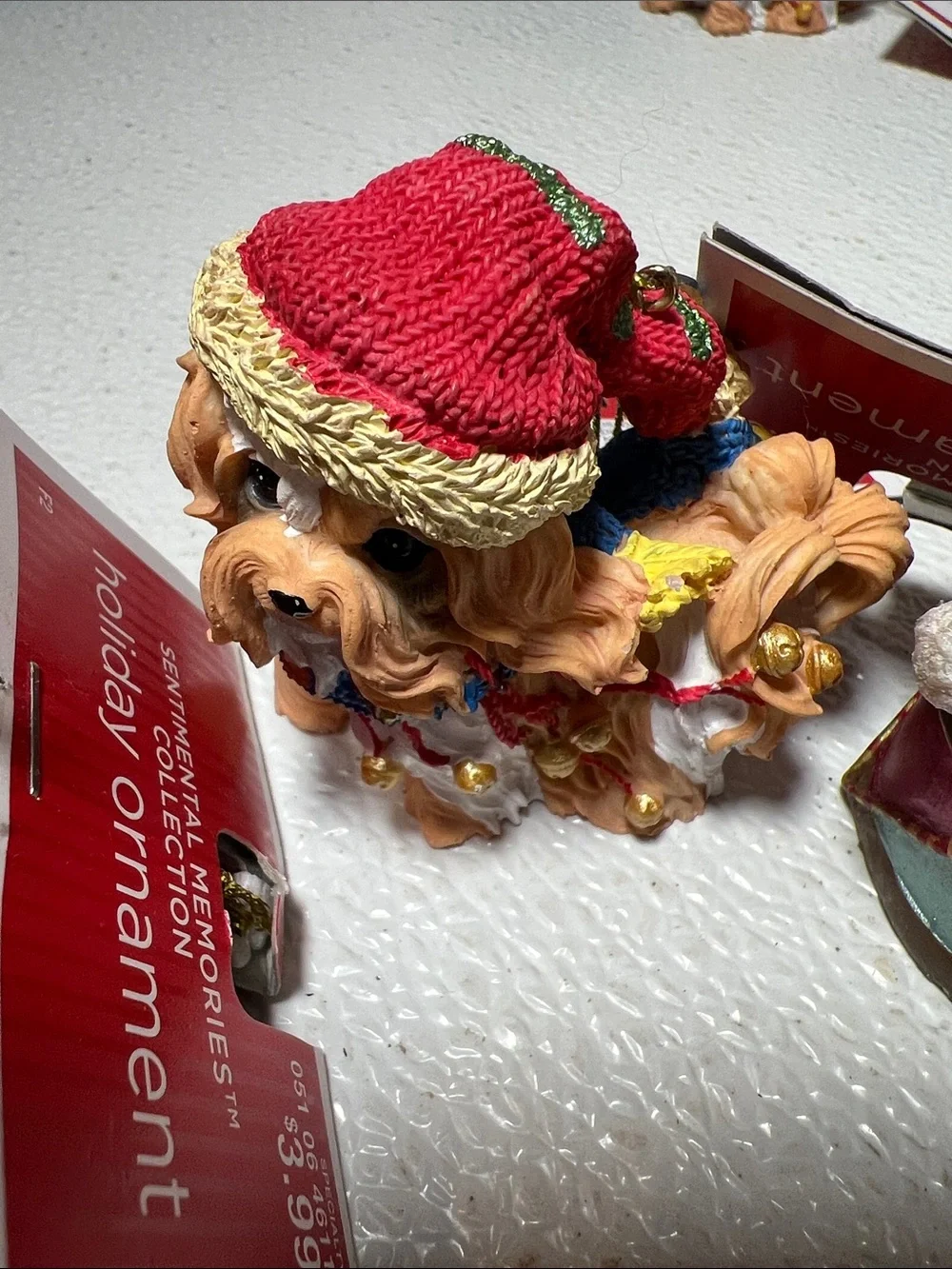 Sentimental Memories Holiday 6 Cats & 2 Dogs Figurine Ornaments - Resin New